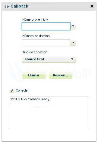 Callback servervoip