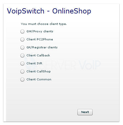 OnlineShop servervoip