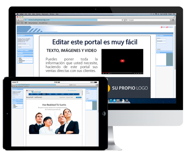 Portal editable voipswitch