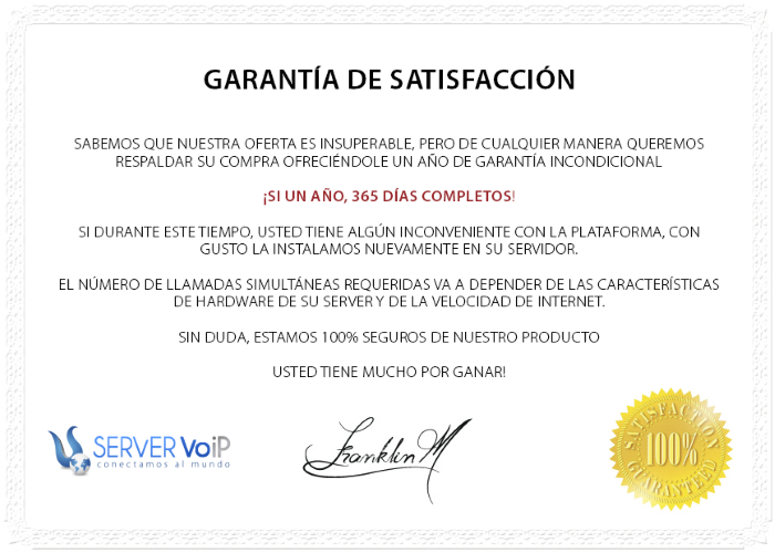 garantia servers softswitch